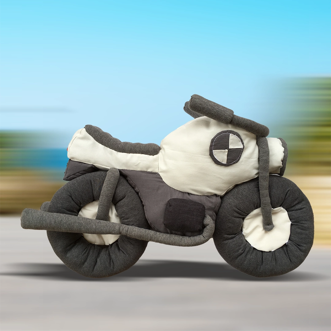 Moto BMW de juguete de tela